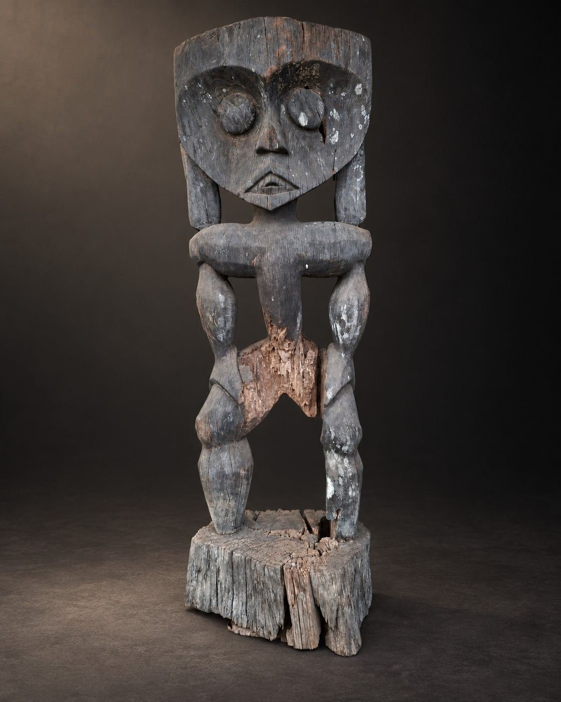 Hampatong — Guardian of the Threshold, carved wood, shown complete