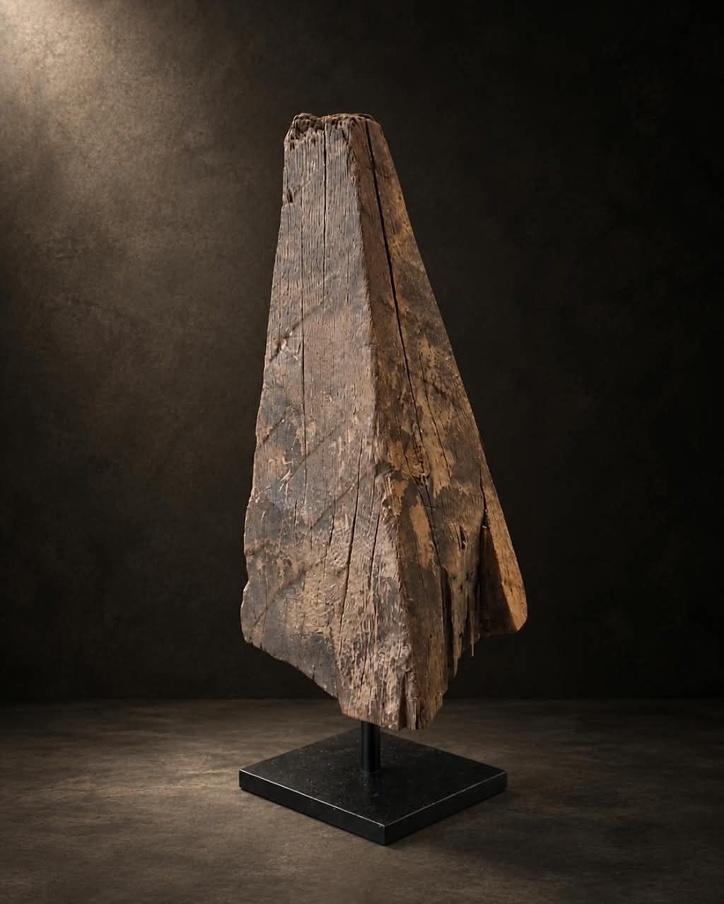 The Split Form, reclaimed timber, shown complete