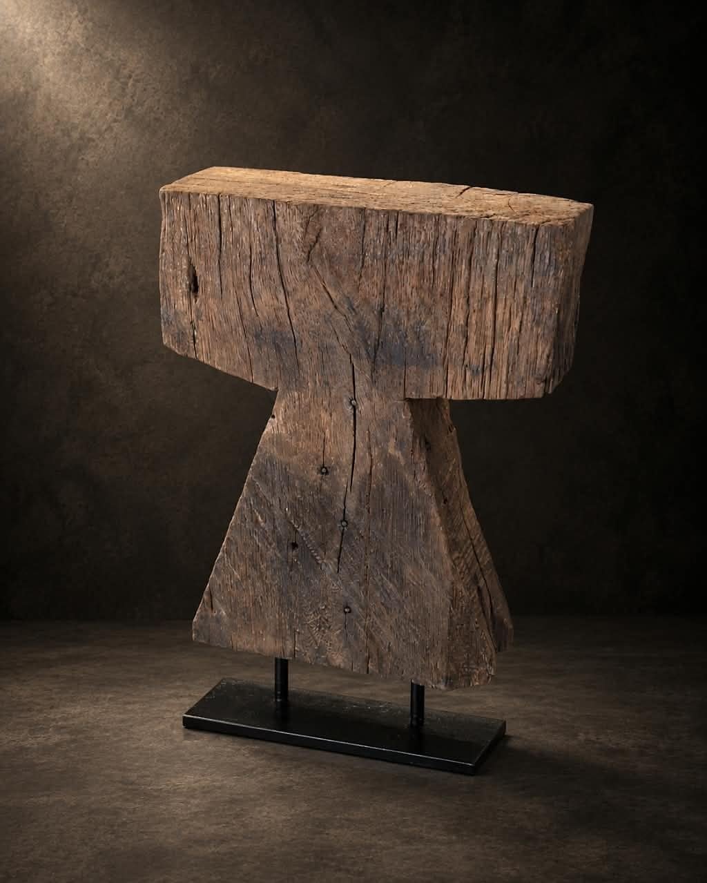 The Crosspiece, reclaimed timber, shown complete