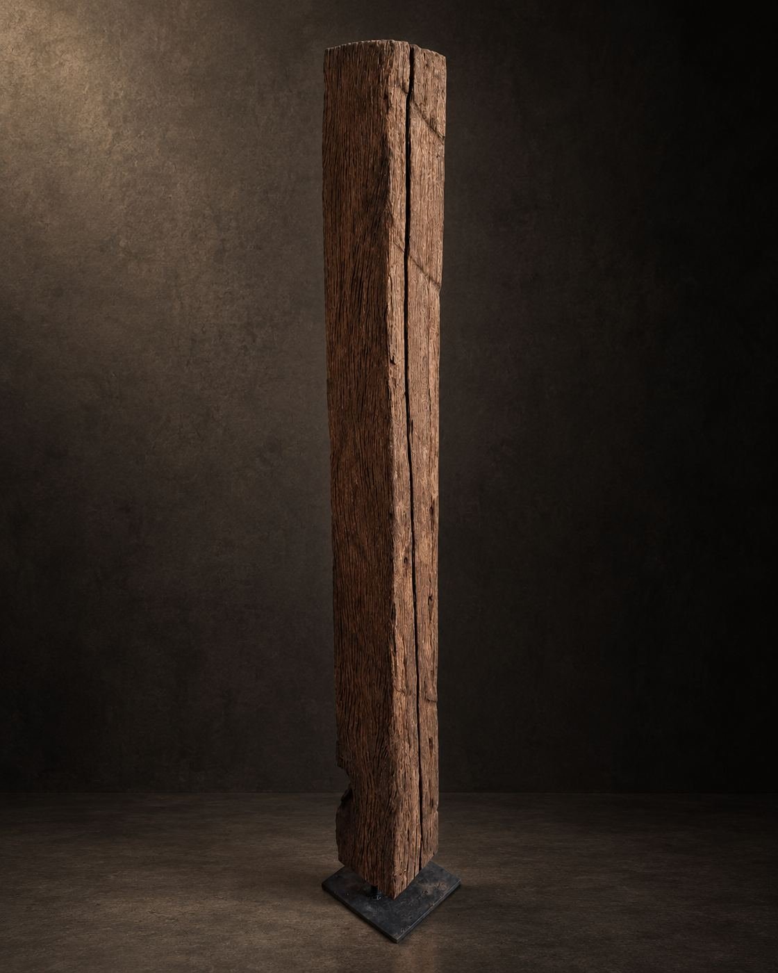 The Silent Line, reclaimed structural timber, shown complete