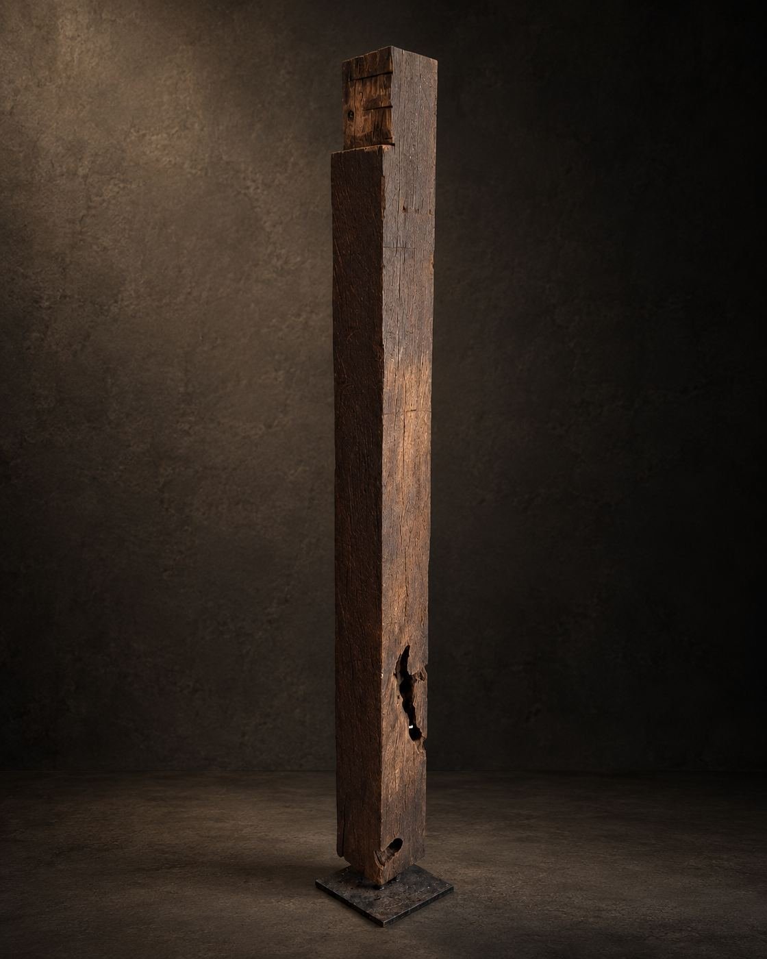 The Threshold, reclaimed structural timber, shown complete