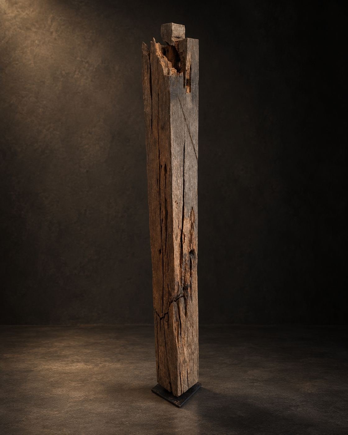The Broken Crown, reclaimed structural timber, shown complete