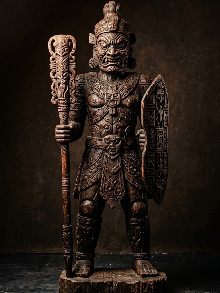 Monumental pieces from Borneo, complete view